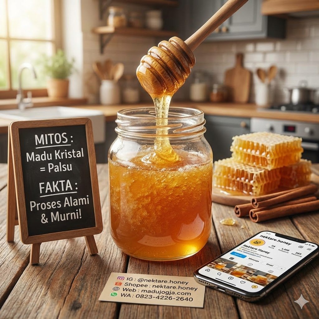 Ciri Madu Asli - Melihat Proses Kristalisasi Madu