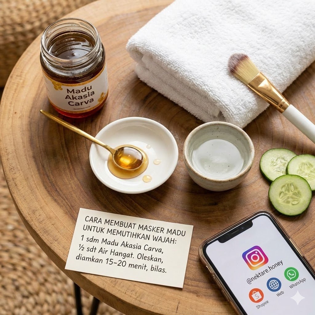 Langkah Praktis Cara Membuat Masker Madu untuk Memutihkan Wajah