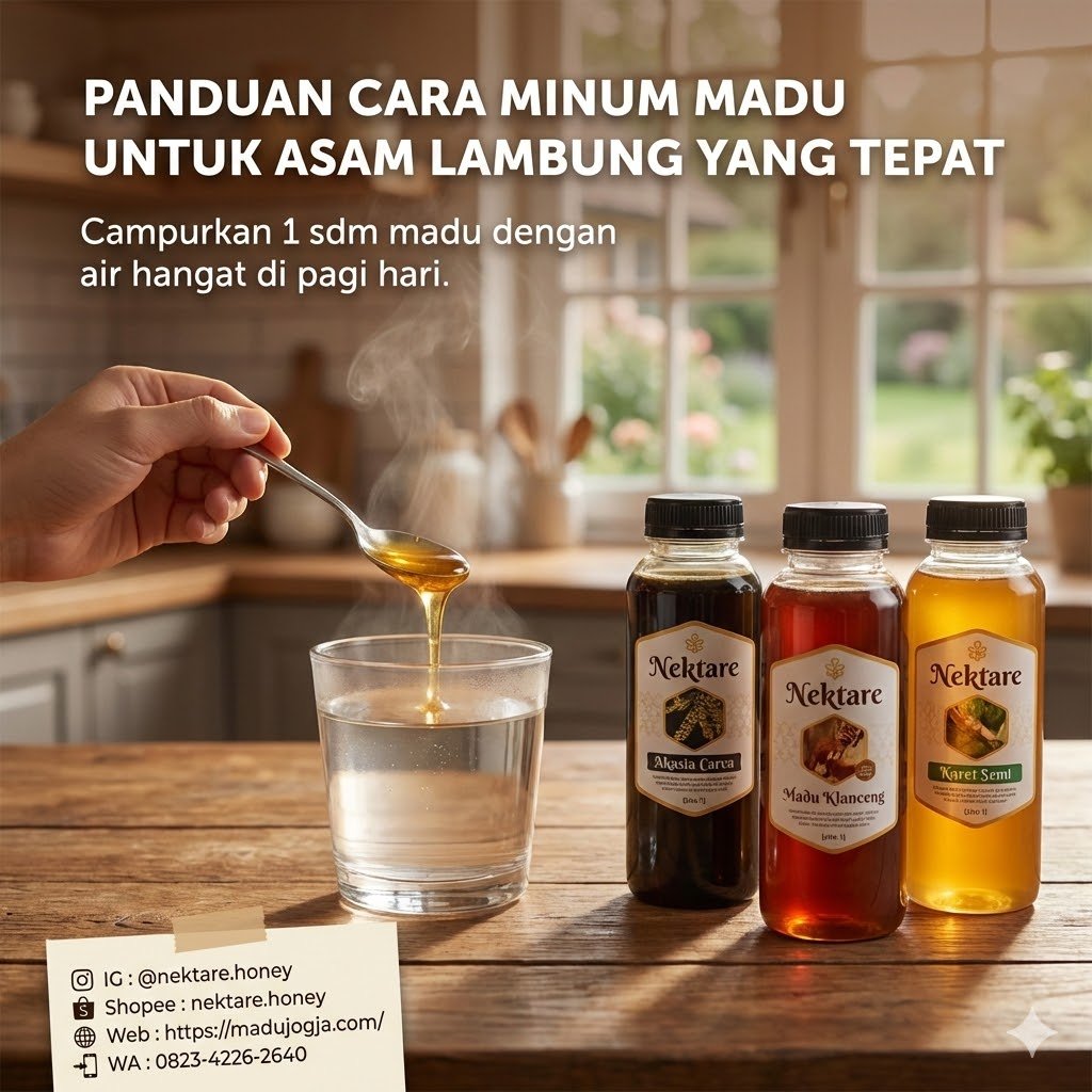 Madu untuk Asam Lambung di pagi hari