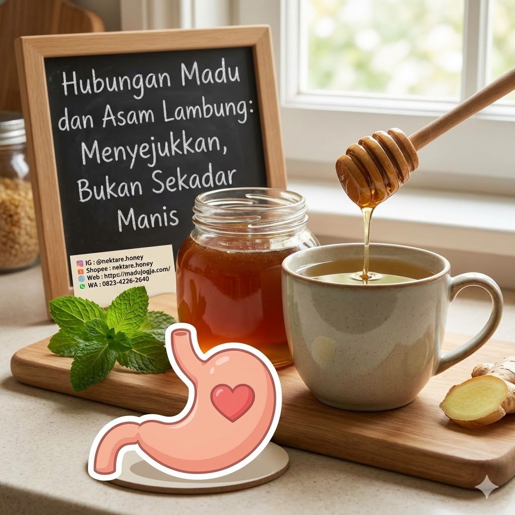Manfaat Madu untuk Lambung - Hubungan Madu dengan Asam Lambung