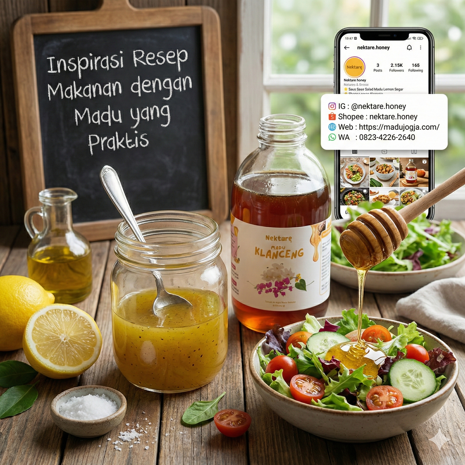 Resep Makanan dengan Madu - Saus Salad Madu