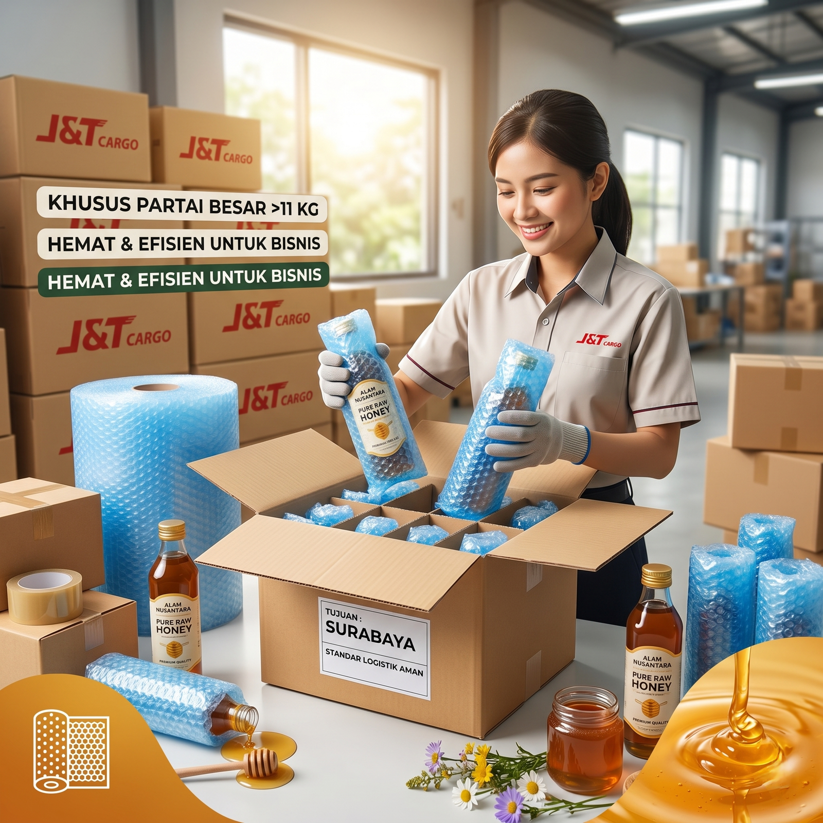 Supplier Madu murni pengiriman aman ke Kota Tujuan untuk Pembeli eceran, Reseller maupun kebutuhan klinik dan terapis.