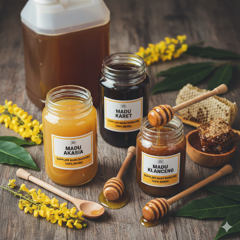 Supplier madu Bandung stok murni akasia dan klanceng