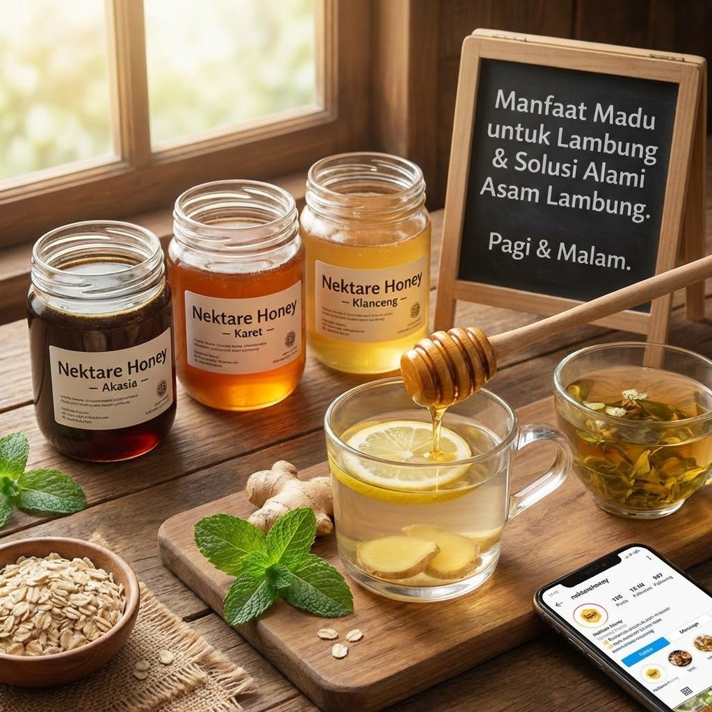 Manfaat Madu untuk Lambung - Nektare Honey