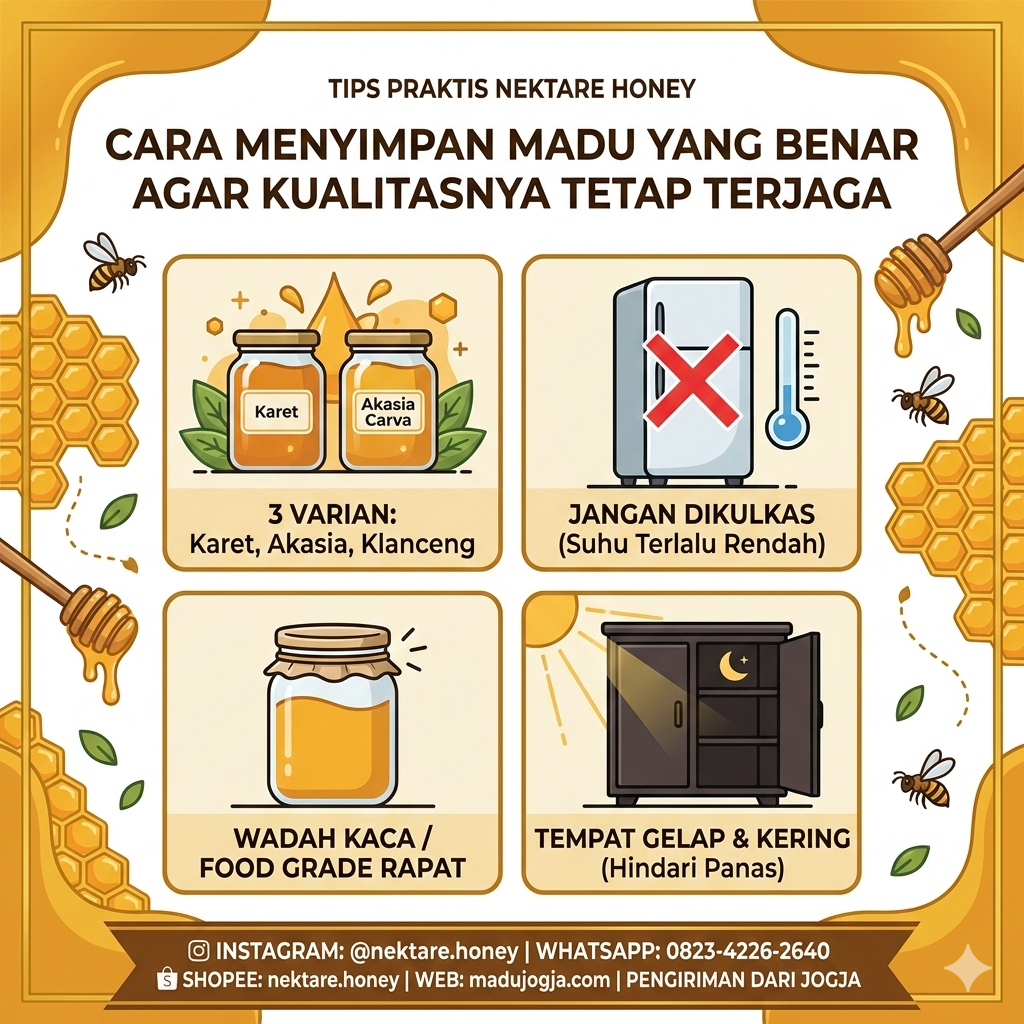 Cara Menyimpan Madu yang Benar