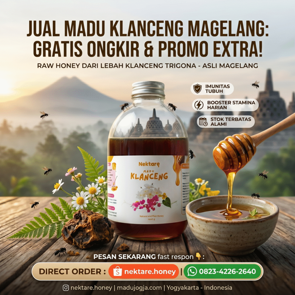 madu klanceng asli Magelang untuk daya tahan tubuh dan vitalitas