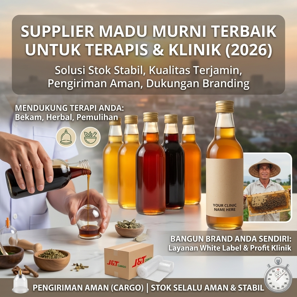 supplier madu klanceng murni untuk terapi bekam dan herbal