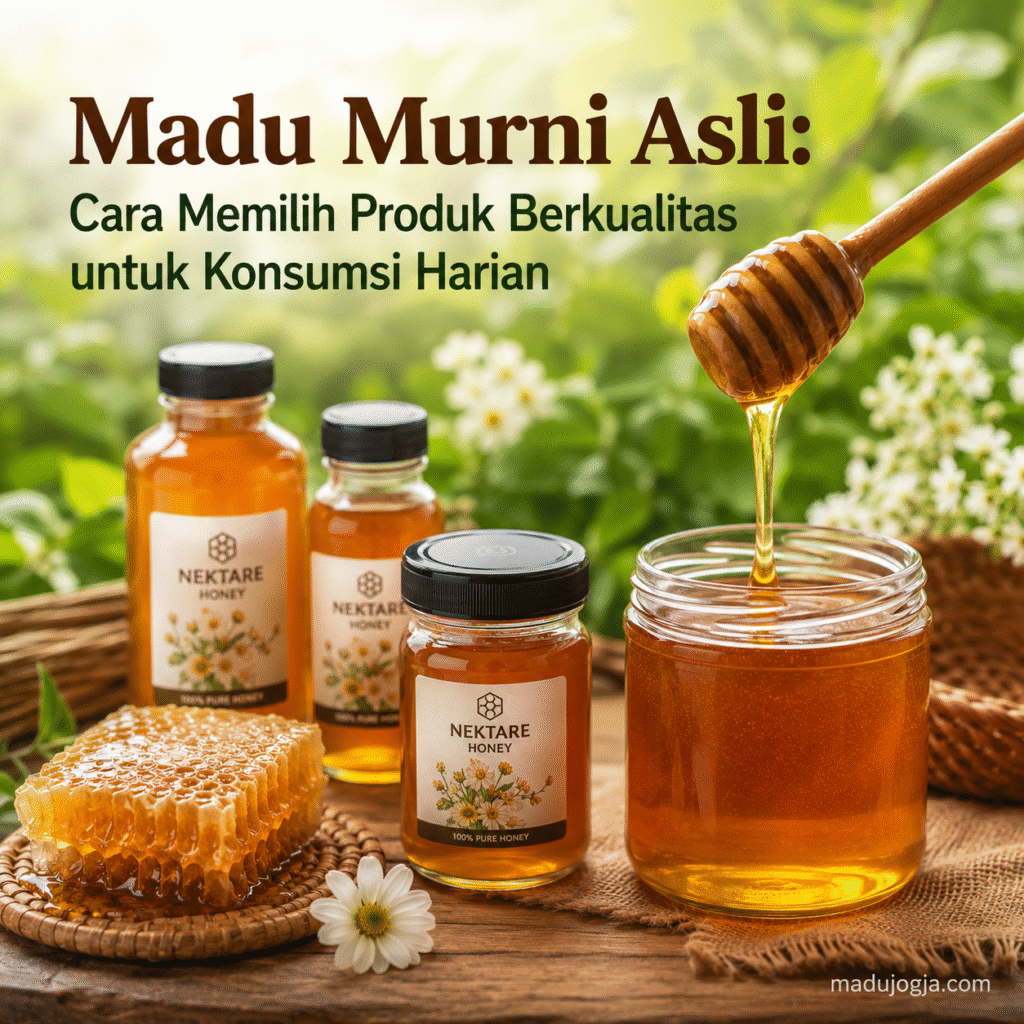 Madu murni asli dengan pilihan Madu Klanceng, Madu Karet, dan Madu Akasia Carva untuk konsumsi dan kebutuhan bisnis.